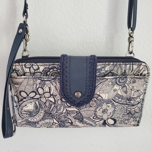 Sakroots Handbags - Sakroots Crossbody Bag Womens Floral Print Wallet Purse Convertible Zip Organize